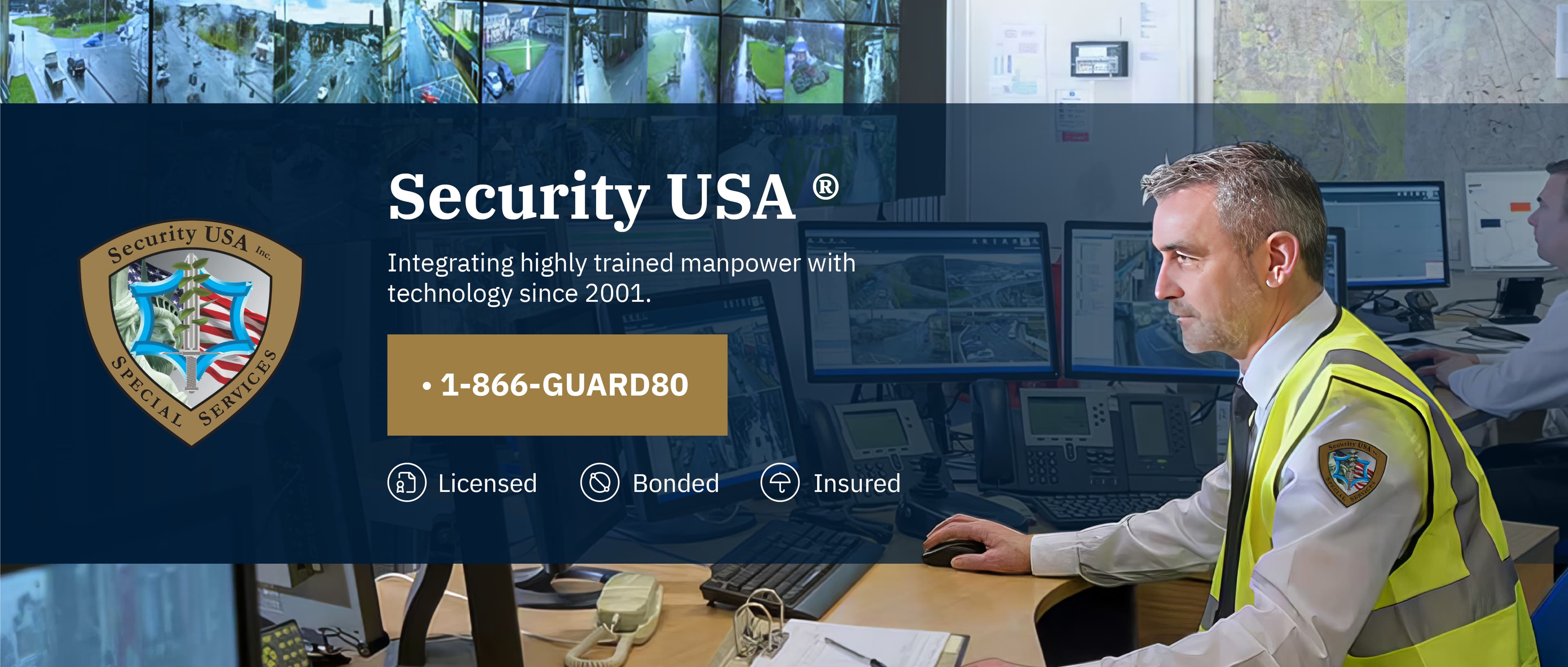 Security Guard in a Command Center.