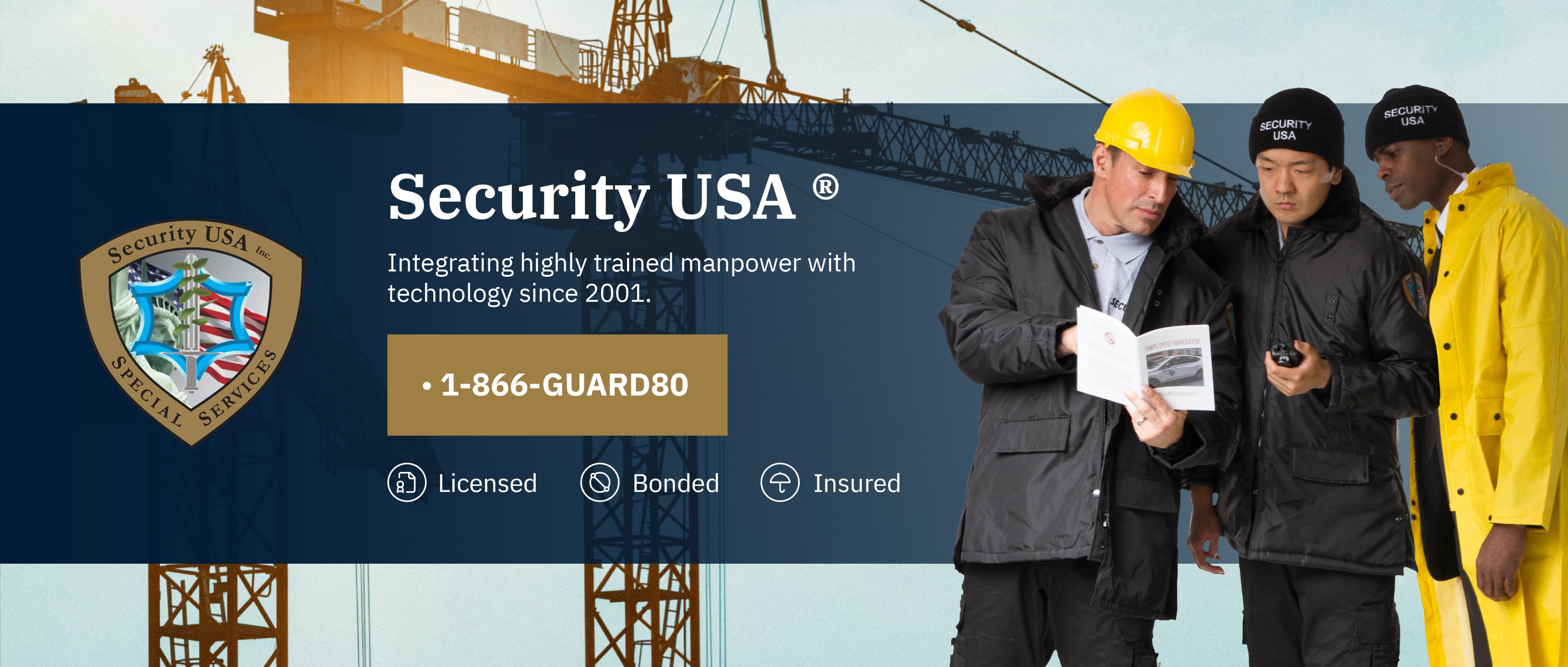 Security Guards in a Construction Site.