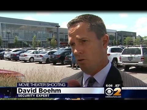 David Boehm, COO of Security USA, Inc, in his interview to CBS New York, called theaters and malls 'soft targets.” after  man with a gun and bad intentions entered the theater and later opened fire, killing two people and injuring nine others before turning the gun on himself