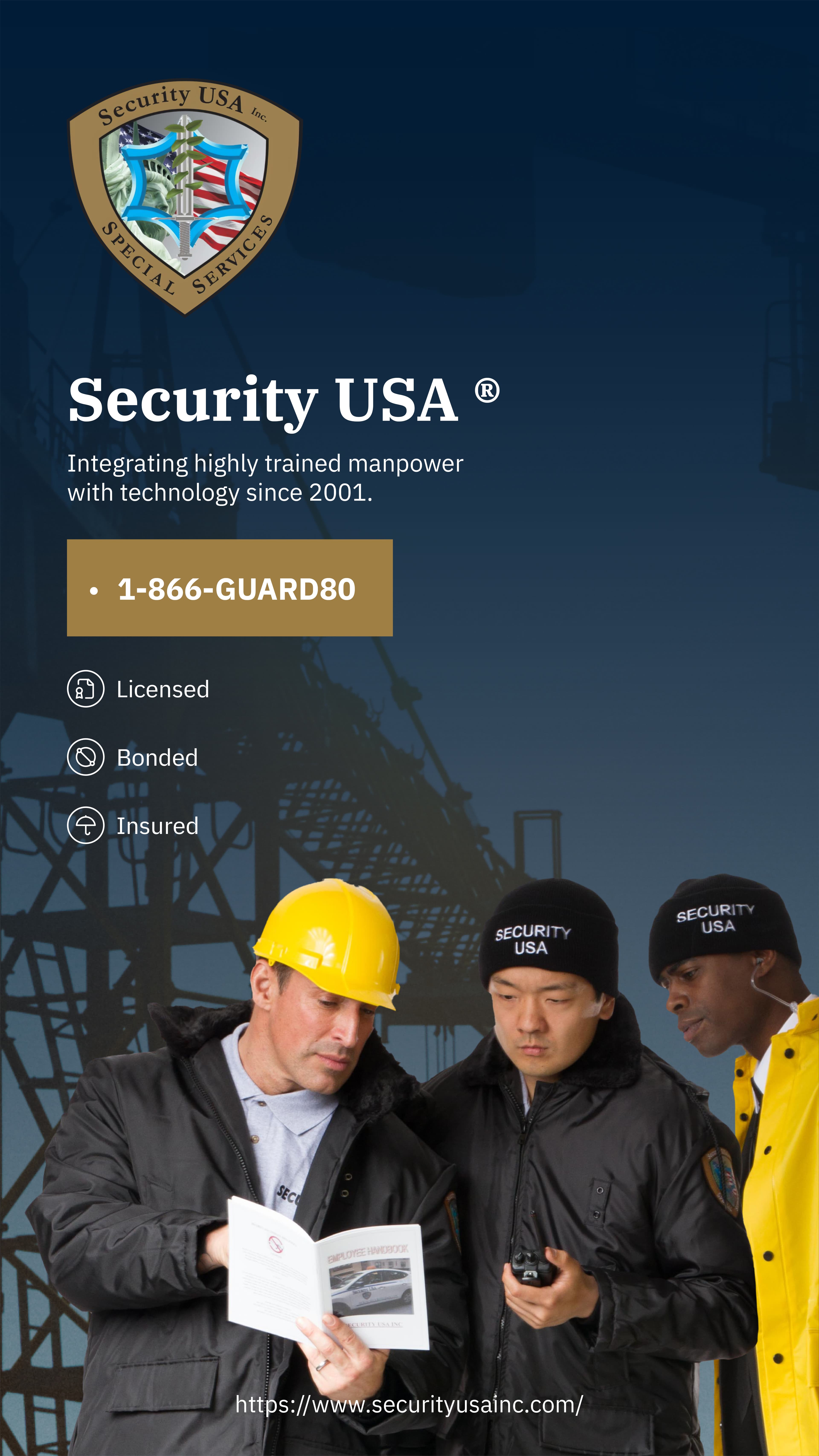 Security Guards in a Construction Site.